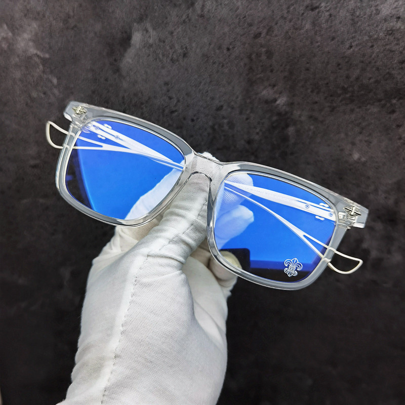 新款 板材框配钛镜腿眼镜 素颜百搭装饰镜框 可配近视老花镜片潮