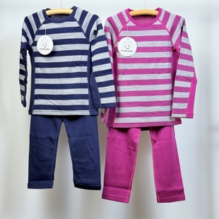 16.5um儿童美利奴羊毛保暖套装 速干排汗睡衣 秋冬户外运动秋衣裤