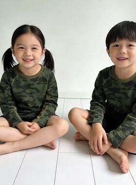 17.5μm春秋冬美利奴羊毛儿童保暖上衣运动速干排汗克重240