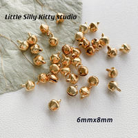 Xiaoben Cat handmade Chinese-style alloy small bell pendant, ancient-style step shake diy bracelet, necklace, earrings, handmade materials thumbnail 2