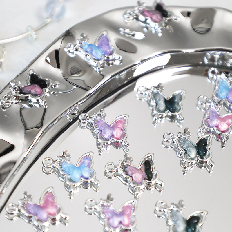 双色吊坠diy串珠材料合金