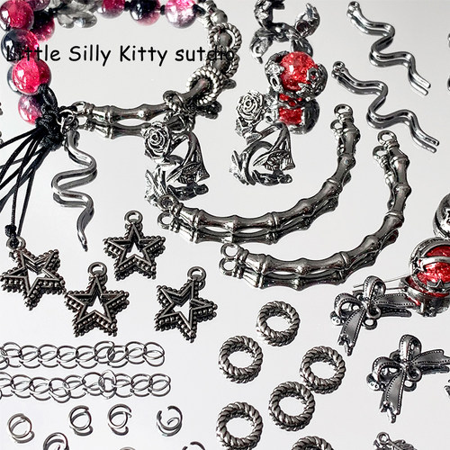 枪黑色合金小众高级感DIY配件