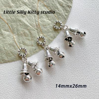 Xiaoben Cat handmade Chinese-style alloy small bell pendant, ancient-style step shake diy bracelet, necklace, earrings, handmade materials thumbnail 7
