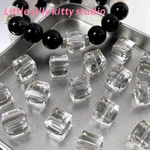 仿水晶切面方糖方块diy手串材料