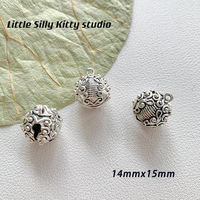 Xiaoben Cat handmade Chinese-style alloy small bell pendant, ancient-style step shake diy bracelet, necklace, earrings, handmade materials thumbnail 5
