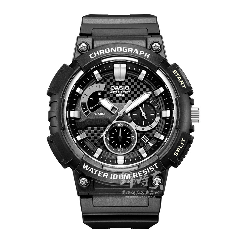 海外直邮 卡西欧手表男学生大表盘夜光运动防水电子男表 mcw-200h