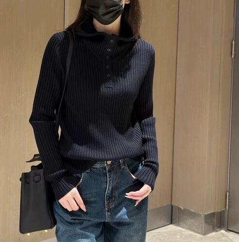 匠心品质～BBE亨利扣全羊毛帽衫 显瘦藏肉针织衫