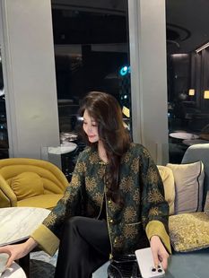 2026早春新款 国风复古气质显瘦外套 真丝羊毛蝴蝶刺绣新中式