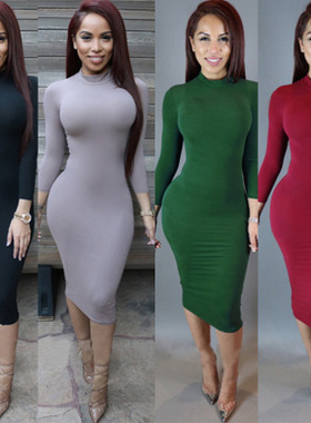 Women Dress Long Sleeved 女士长袖连衣裙工厂 платье