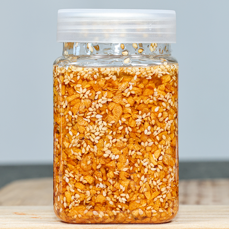 云南德宏特产早点伴侣秘制蒜香芝麻蒜香油蒜蓉油350ml1瓶包邮