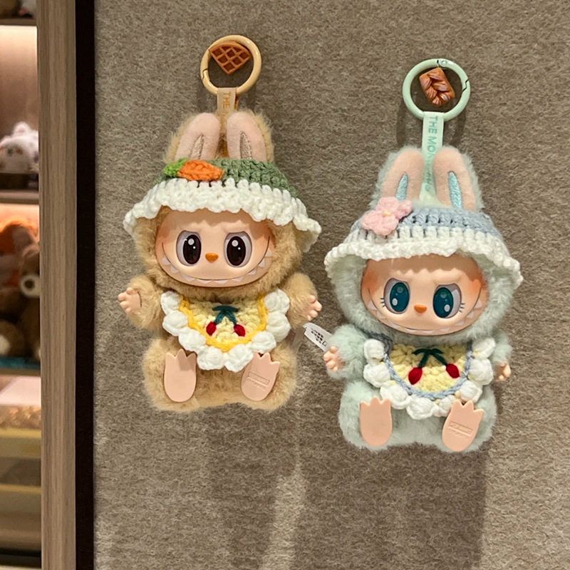 Labubu娃衣帽子玩偶娃衣头套超