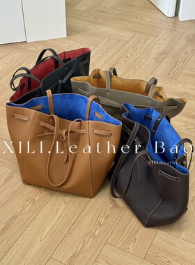 XI.LI西里【可露丽TOTE】头层牛皮小众设计大容量托特包通勤单肩