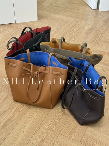 XI.LI西里【可露丽TOTE】头层牛皮小众设计大容量托特包通勤单肩