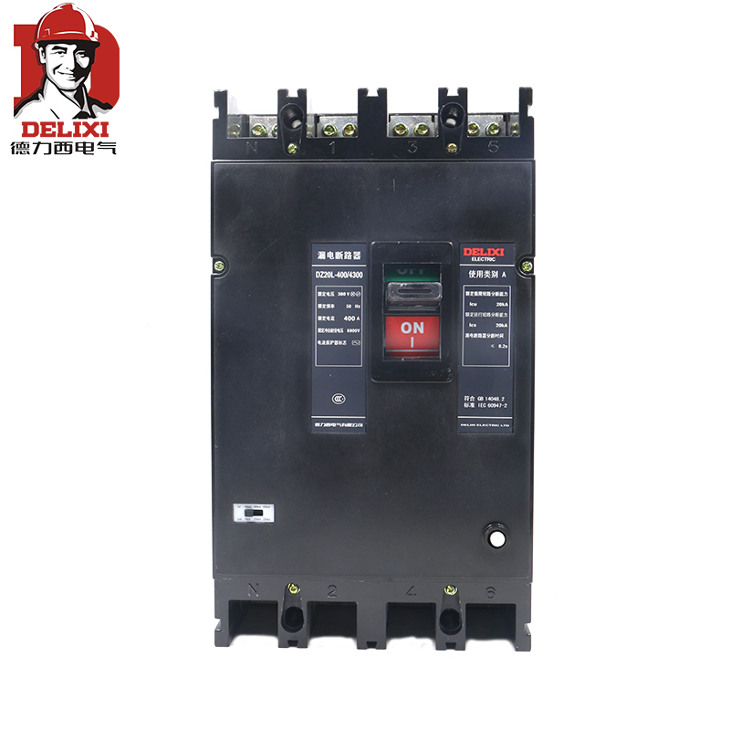 德力西漏电保护器漏电3p+n350a4p