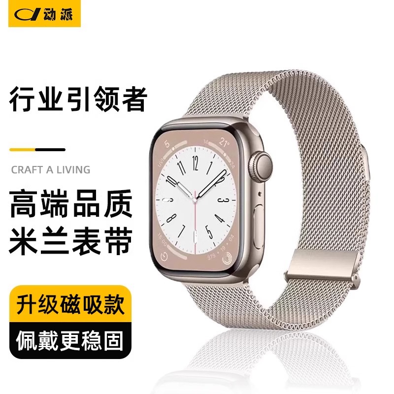 【德国精钢】适用iwatch米兰表带