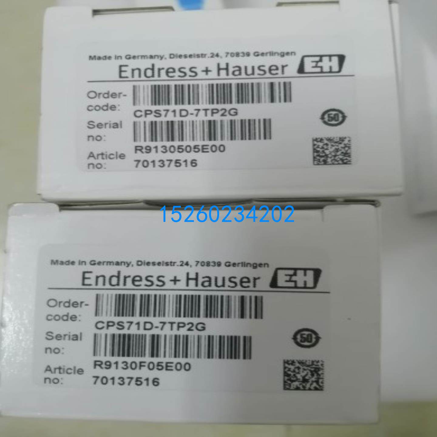 CPS71D-7TP2G全新原装E+H恩德斯豪斯PH数字电极cps72d-7tp2g