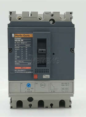 9年老店 梅兰日兰 NS100SX 塑壳断路器3P三相400V 空气开关MCCB