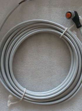 全新原装IFM易福门接近开关M12 4芯连接线缆 EVW008 5M 弯头现货