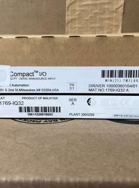 1769-IQ32原装美国AB罗克韦尔PLC模块质保一年CompactLogix系列