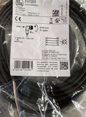 德国IFM易福门带插头电缆EVC001 004 EVM048 EVM050 M12插头议价