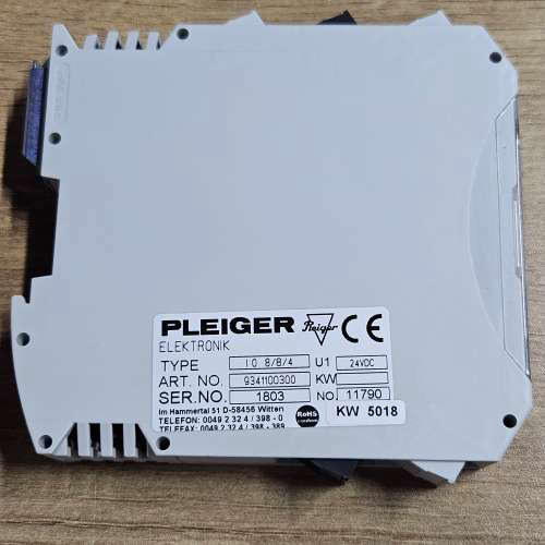 IO 8/8/4 9341100300 PLEIGER普莱格模块全新原装现货议价