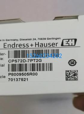 E+H pH电极CPS72D-7PT2G 恩德斯豪斯Endrss+Hausr  现货特价