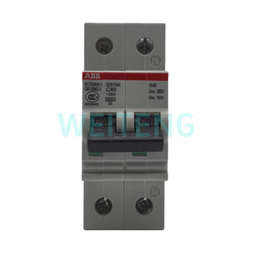 ABB S261NA-C40+AVM 空气开关过欠压保护家用双极总闸断路器 原装