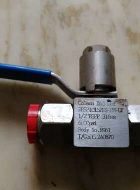 COLSON IND球阀 BHSP1015PFS-PM-LK 1/2 BSPP 316SS 6000PSI