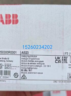 全新ABB   PLC 原装AI523 1SPA250300R0001现货