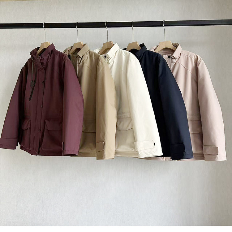 90白鹅绒2025冬季新款羽绒服女短款立领韩版收腰显瘦冲锋衣外套潮