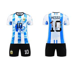 姆巴佩皇马球衣阿根廷球服阿森纳球衣c罗球衣儿童足球训练服套装