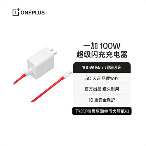 一加100w单口充电器含线