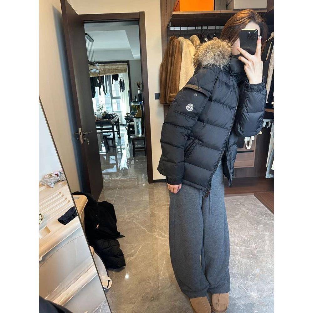 冬季黑色情侣白鸭绒羽绒服女2025新款今年流行爆款加厚羽绒厚外套