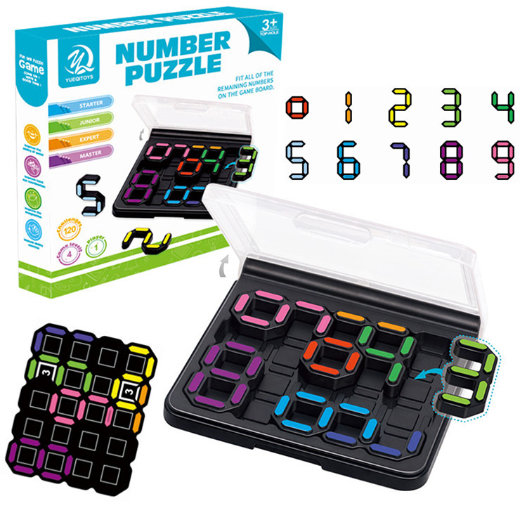 跨境儿童逻辑思维训练数字拼图 120关卡智力闯关迷宫桌面游戏玩具