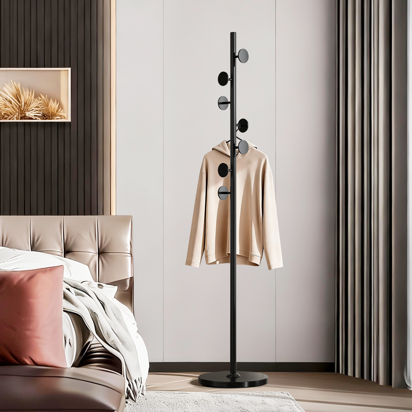 普洛姆意式轻奢挂衣架单杆收纳架