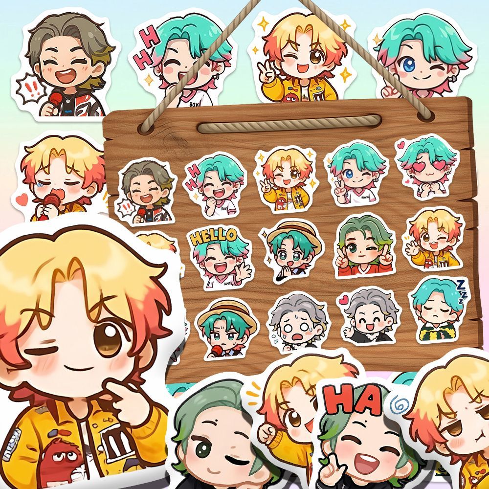 148张鹿晗表情包贴纸season4亚洲巡回演唱会粉丝应援Q版卡通贴画