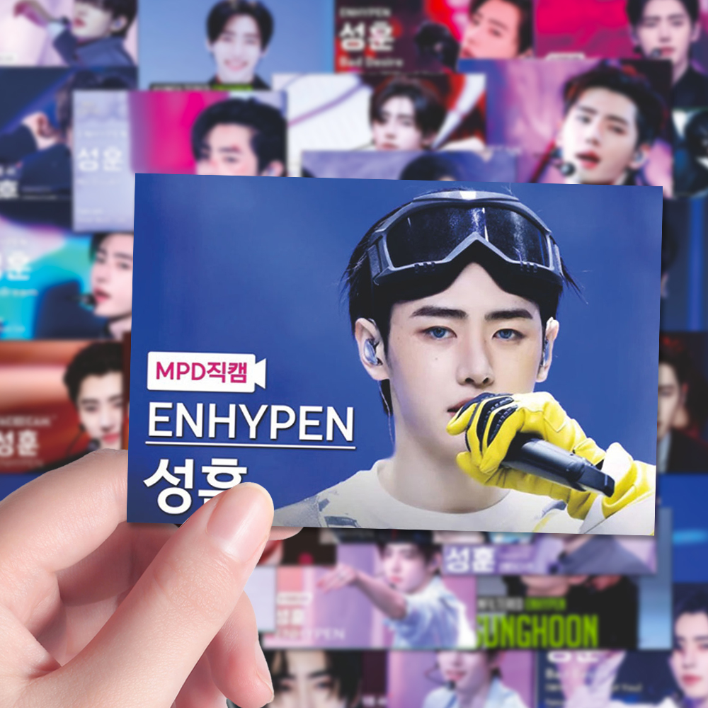 108张Enhypen男团爆款朴成训直拍封面高颜值应援物料手账本贴纸