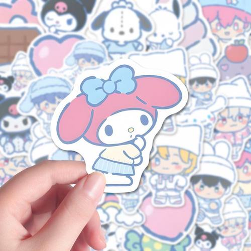 100张plave贴纸卡通可爱美乐蒂布丁狗平板粘贴素材装饰平板旅行箱
