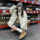 现货2024冬季新款刺绣短款宽松棉服B173-8316-P155-K238，女装棉衣/棉服，浙宝173