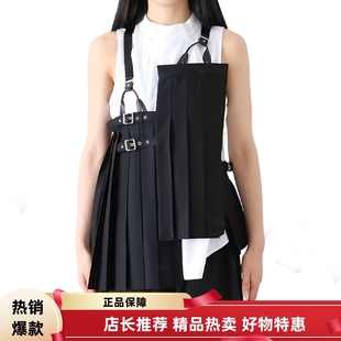定制2024新款 不規則風琴褶吊帶背心 暗黑系先鋒設計師小眾時髦女裝