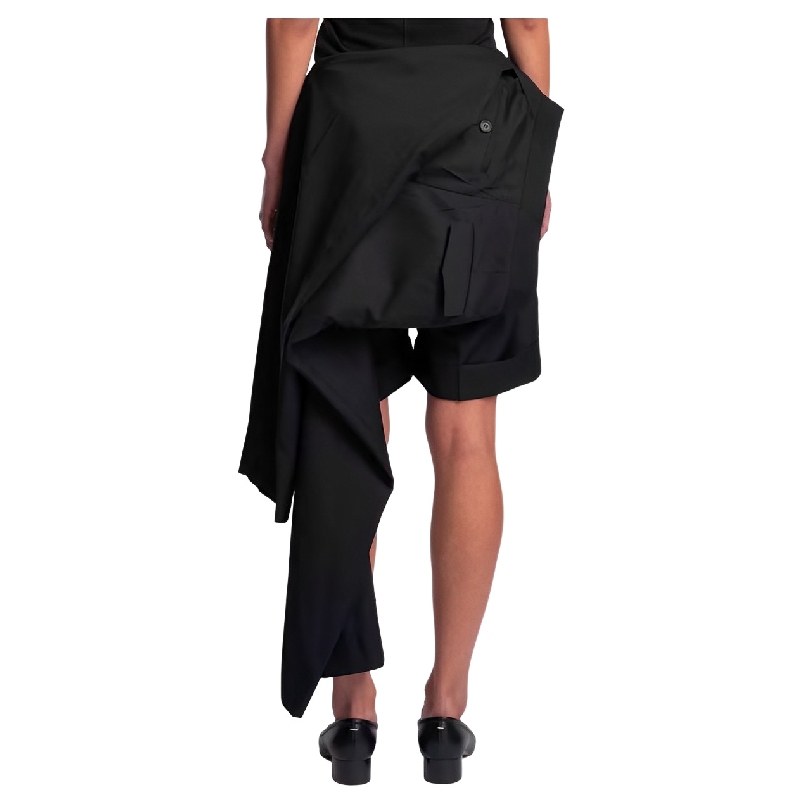 定制2024新款入秋新时髦解构不规则暗黑系先锋设计小众多穿法女裤