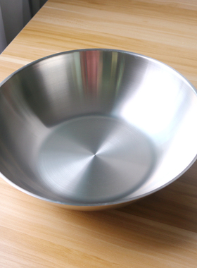 304不锈钢大盆圆盆洗菜盆和面发面揉面果蔬盆饭盆复底30cm32cm36