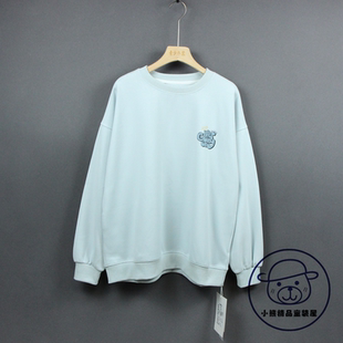 青少年学生长袖卫衣2024秋季新款大女生宽松休闲针织圆领套头上衣