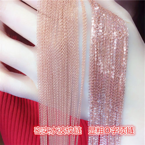 太太珠宝俄罗斯58514k女款锁骨链