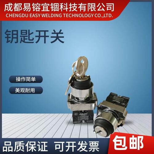 钥匙开关两档旋扭按钮开关LAY5s-BE101