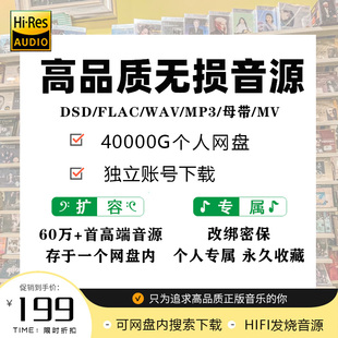 HIFI车载 支持海外 DSD无损音乐hires音源下载包wav flac