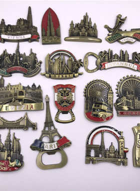 上海迪拜金门大桥奥地利维也纳威尼斯冰箱贴refrigerator magnet