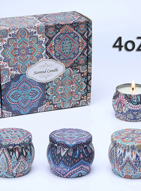 Scented candles香薰蜡烛无烟植物油卧室家用节日香氛伴手礼品