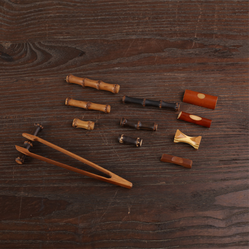 天然老竹鞭茶搁架茶搁置茶夹搁置茶枕笔搁笔架笔枕筷子架茶道零配