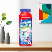 德国欧德曼管道疏通剂280g快速疏通分解残渣油脂纸屑蔬菜水果发丝